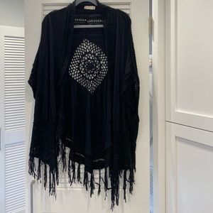 Black kimono cover up